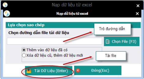 nạp dữ liệu từ excel trong phần mềm kê khai bảo hiểm